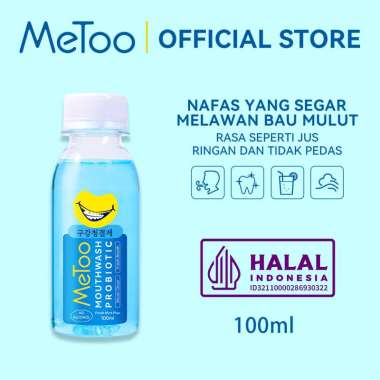 MeToo Mouthwash Fresh Mint 100ml /nafas segar / menghilangkan bau mulut / kumur karang gigi