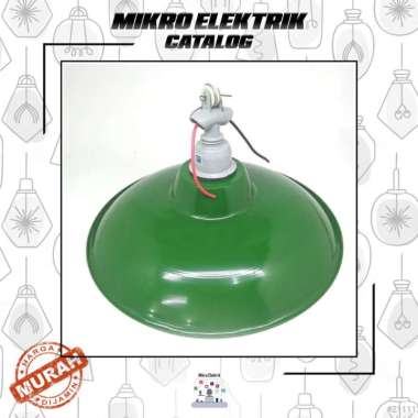 Kap lampu jalan e27/kap fitting gantung kap lampu gantung+Fitting E27 hijau