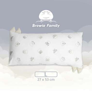 Sarung Bantal Guling Bayi - Browie Family - LAZY Sunday Jr. Sarung Bantal - L Browie Family