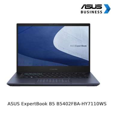 ASUS ExpertBook B5 B5402FBA-HY7110WS (Intel® Core™ i7-1260P/8G /1TB SSD/Windows 11 Home /Intel Iris Xe Graphics ) Star Black
