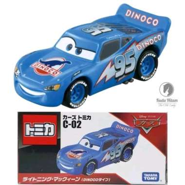 Cars Tomica C-02 Lightning McQueen Dinoco