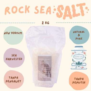 SOEBI ANTIQ - Australia Pure Sea Salt kemasan 2000 gram / Garam Kasar / Coarse Salt