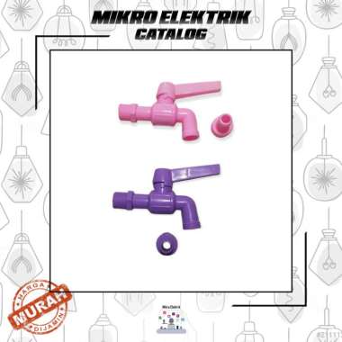 Kran Tembok Plastik PVC Murah Warna -Keran Air Kran Taman Pvc F44 putih