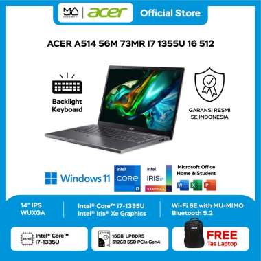 Laptop Acer Aspire 5 Slim A514-56M-73MR [i7-1355U/16GB/512GB SSD/Win11+OHS]