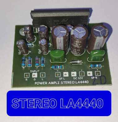 KIT POWER AMPLI MINI STEREO LA4440 DC12V