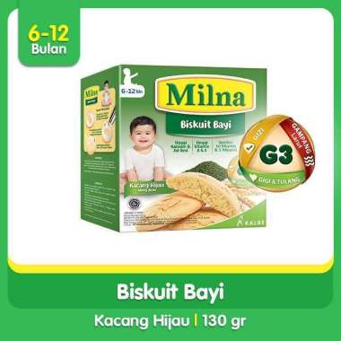 Milna Biskuit Bayi 6-12 month Kacang Hijau