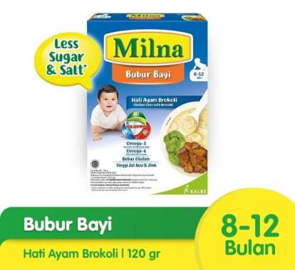 Milna Bubur Bayi 8-12bulan 120g Hati Ayam broc