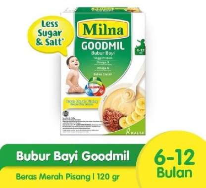 Milna Bubur Bayi Goodmil 6-12 bulan 120gr Beras mrh pisng