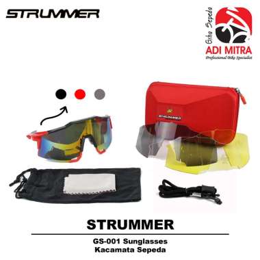 Strummer GS-001 Sunglasses Kacamata Sepeda Black