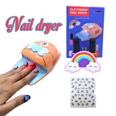 Mainan Edukasi Anak Mainan pengering kuku kutek Electronic Nail Dryer nail polish mainan