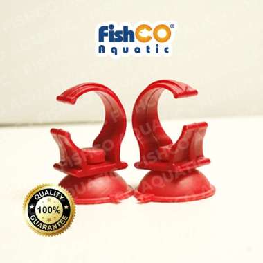 Fishco Dop Karet Lampu Aquarium Suction Cup – Karet Heater 10pcs MERAH