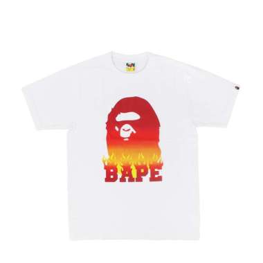 A Bathing Ape Flame Tee White