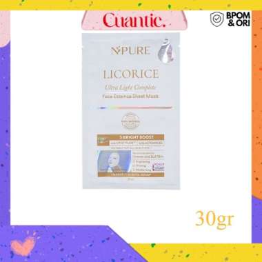 NPURE Licorice Ultra Light Complete Face Essence Sheet Mask