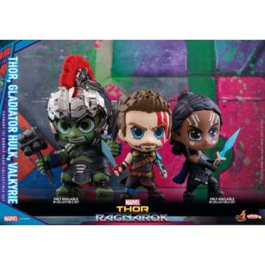 Cosbaby Marvel Thor Ragnarok - Thor, Gladiator Hulk, & Valkyrie