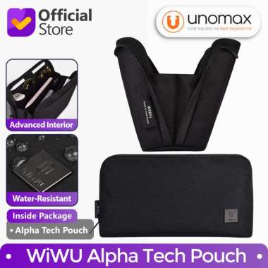 Pouch WiWU Alpha Tech Accessories Gadget Storage Organizer - Black