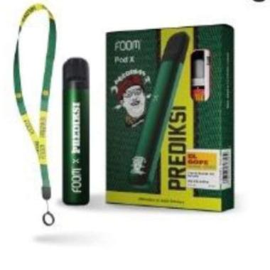 Foom X Pod Kit Prediksi Green Bundle Spesial Edition Liquid Salt 15ml Icy Lychee