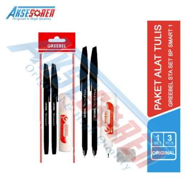 Aksesoren Paket Alat Tulis [Greebel Paket Stationery Set Bp Smart 1] / Paket Pulpen + Tip Ex / Alat 