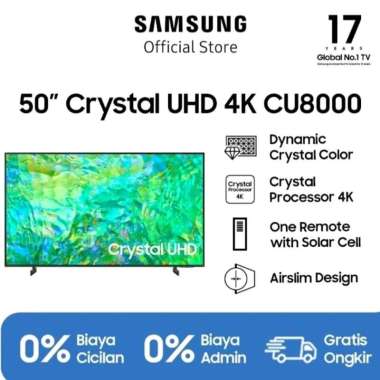SAMSUNG 50CU8000 LED TV 50 inch Smart Digital Crystal 4K UHD TV UA50CU8000KXXD
