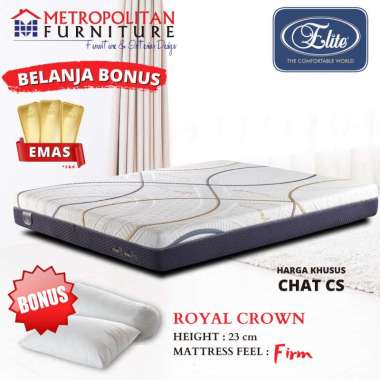 Kasur Springbed Elite Royal Crown Matras Natural Latex Murah 160 x 200