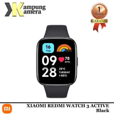 Xiaomi Redmi Watch 3 Active Smartwatch Garansi Resmi BLACK