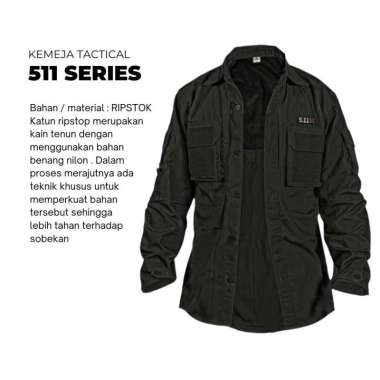 Kemeja Lapangan Panjang Pdl Tactical Pria Dan Wanita Cream M