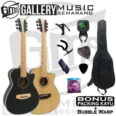 Gitar Akustik ¾ Cole Clark Gitar 3/4 PAKET C Natural