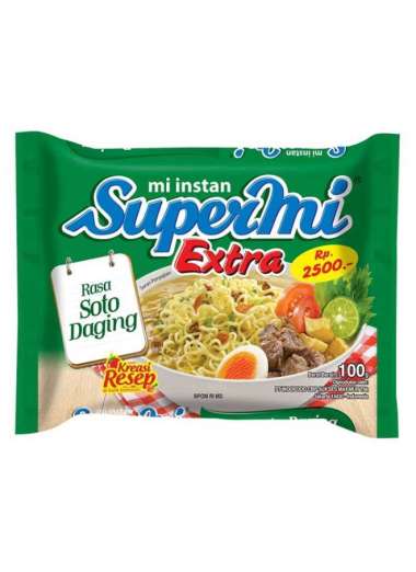 Promo Harga SUPERMI Extra Soto Daging 100 gr - Blibli