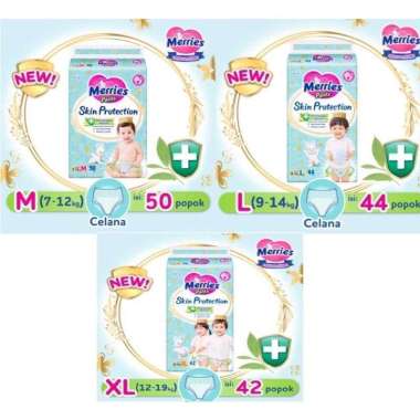 Merries Skin Protection M50 L44 XL42 Popok Merries XL42