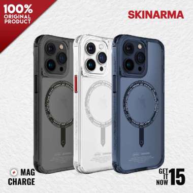 Case iPhone 15 / Plus / Pro / Pro Max Skinarma Saido Magsafe Series 15 Pro Black