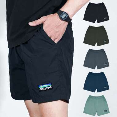 Osgood - Celana Pendek Basic Boardshort Pria XXL Green Army