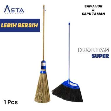 Sapu Lidi Taman Super / Sapu Taman Super / Sapu Taman Besar / Sapu Ijuk Super / Sapu Lantai Super / 