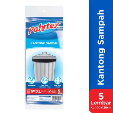 Polytex Kantong Sampah Xtra Large 100x120 cm isi 5 lembar