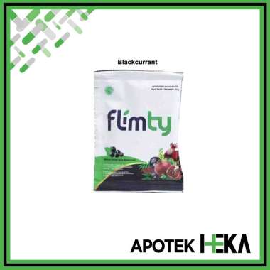 Flimty Fiber 1 Sachet - Detox Herbal Pelangsing Pelancar BAB Blackcurrant