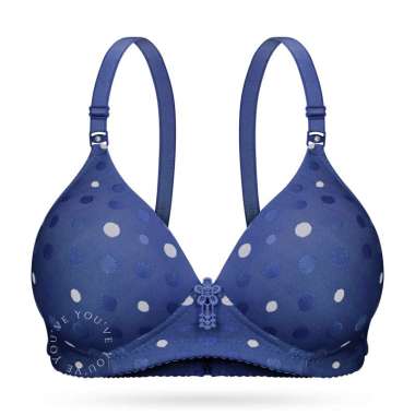 You've ( YouHave ) BH Wanita Bra Pakaian Dalam Wanita BH Bra Tanpa Kawat Busa Sedang Polkadot 100167