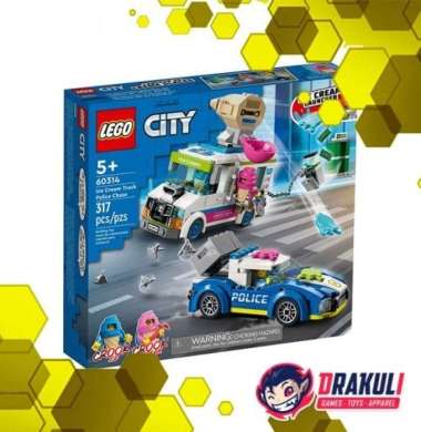Toys LEGO City Ice Cream Truck Police Chase 60314