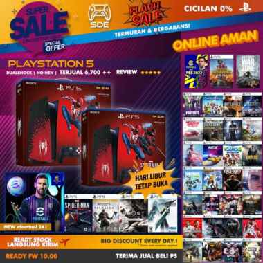 SONY PlayStation 5 PS5 Disc Version / digital version garansi resmi sony indonesia freegames fullgam