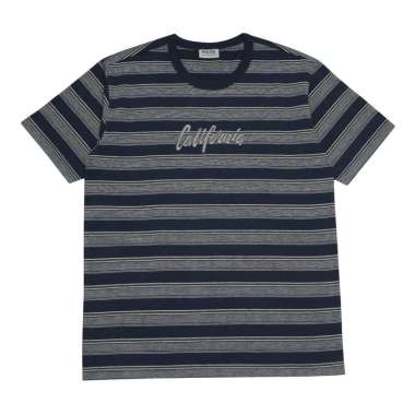 POLICE T-Shirt Salur Bordir Cotton Pria Navy L