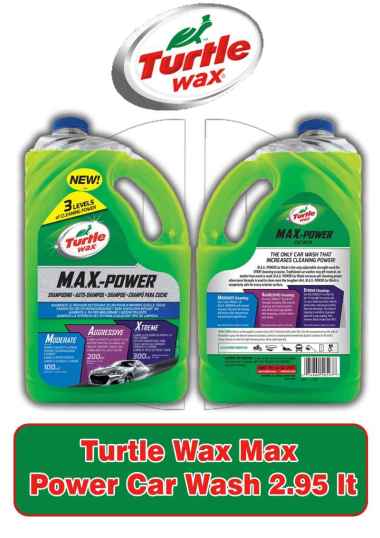 turtle wax max power car wash 2.95 lt -66483