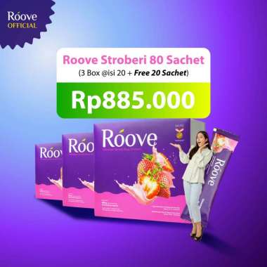 Roove Strawberry Collagen Drink 80 Sachet