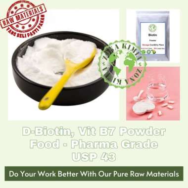 Pure 10 Gram D-Biotin Powder Mencegah Rambut Putih dan Rambut Rontok Biotin