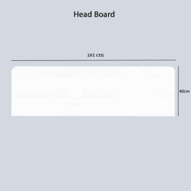 Ranjang Dipan Kayu Rangka Tempat Tidur Divan Modern Minimalis IOWA 180 Headboard 180 WG