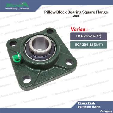 Flanged Block Bearing Lahar Laher Bearing Duduk As UCF 204-12 UCF 205-16 ABD UCF 205-16 (1")