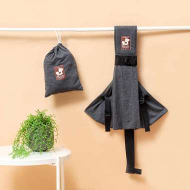 *MyBabyLand* Fantastic Sling By Mere Et Moi - Gendongan Bayi All Size Charcoal