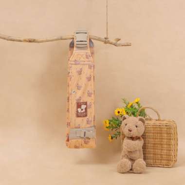 *MyBabyLand* Fantastic Sling By Mere Et Moi - Gendongan Bayi All Size Coral Bear