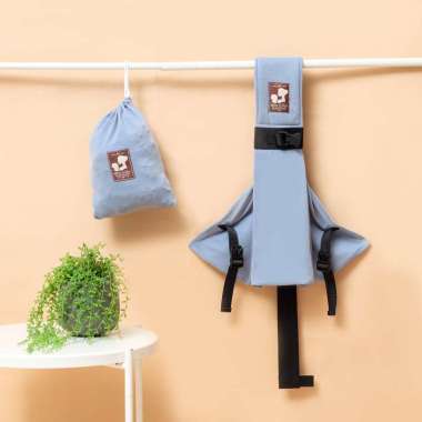 *MyBabyLand* Fantastic Sling By Mere Et Moi - Gendongan Bayi All Size Dusty Blue