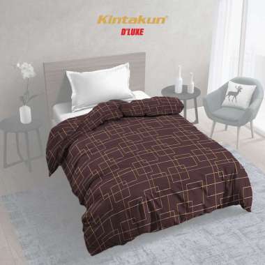 Kintakun Bed Cover Tanpa Sprei Single/Double Gipsy DLUXE Gold Edition Microfiber 160 x 240