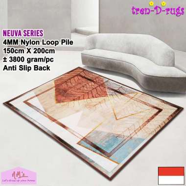 Tren-D-rugs Karpet alas lantai permadani bulu kamar tidur ruang tamu motif klasik modern minimalis a