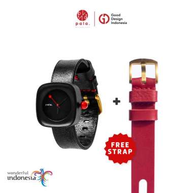 BUNDLING PALA NUSANTARA MINI CEMANI SPESIAL FREE STRAP JAM TANGAN KAYU UNISEX COKLAT