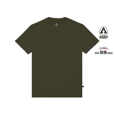 Aerostreet T Shirt Polos Gelap Kaos T-Shirt Tshirt KAAAA Hijau army XL