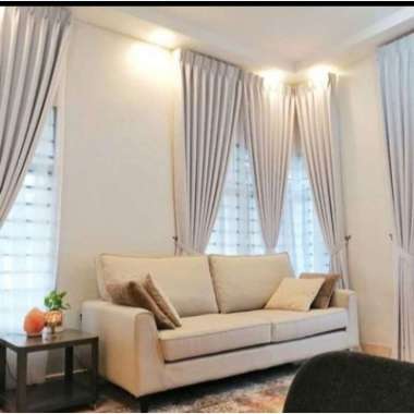 HORDENG BLACKOUT POLOS IMPORT PREMIUM L 160 x 250 /GORDEN JENDELA PANJANG 250 BAHAN KAMALA BOOK-6 TE
